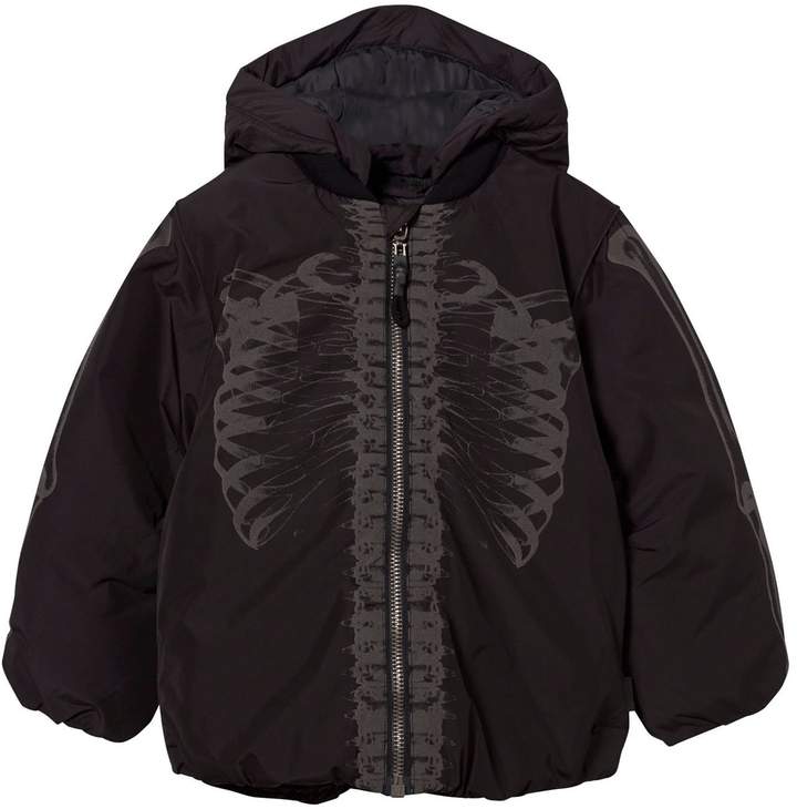 Black Reflective Skeleton Hadar Jacket