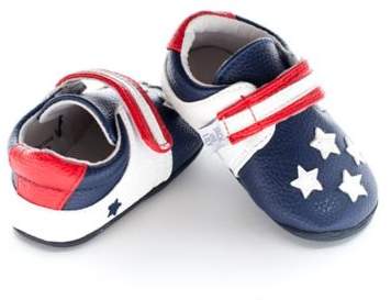 Jack and LilyTM Faux Leather USA Flag Casual Shoe in Blue