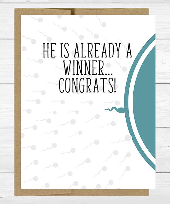 'He is Already a Winner' Greeting Card & Envelope - Set of Five