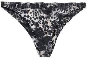 Leopard-Print Low-Rise Bikini Briefs