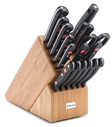 Gourmet 18-Piece Knife Block Set, Bamboo