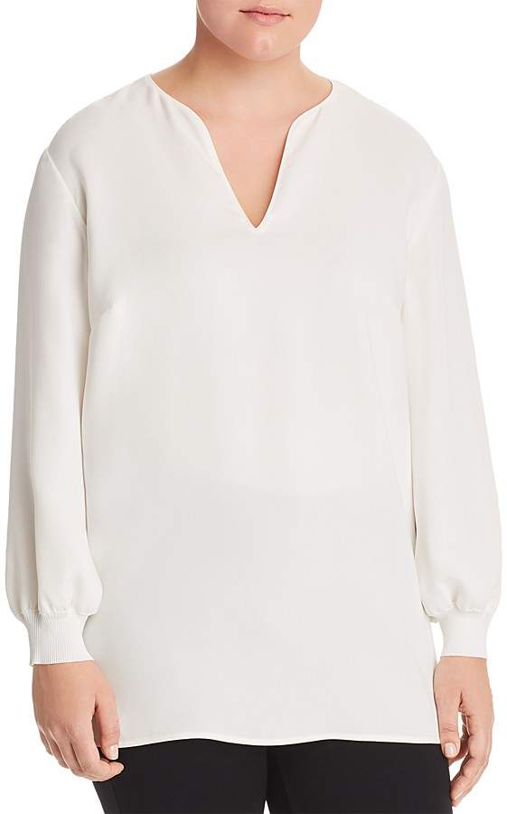 Plus Roxy Silk Blouse