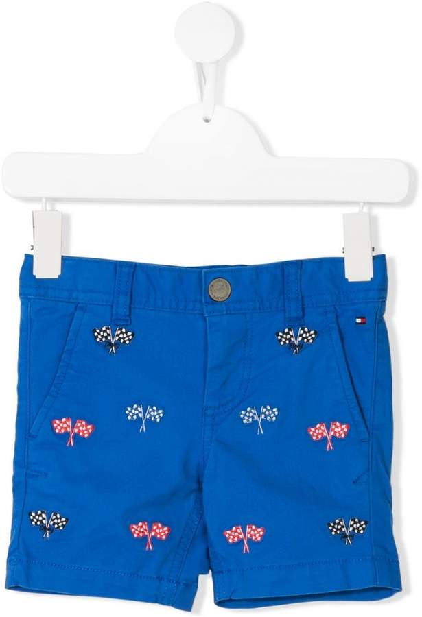Tommy Hilfiger Junior flag embroidered chino shorts