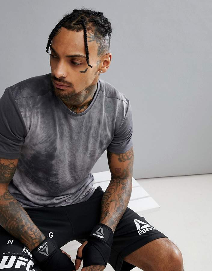 – Combat CD5647 – Graues T-Shirt in überfärbtem Design