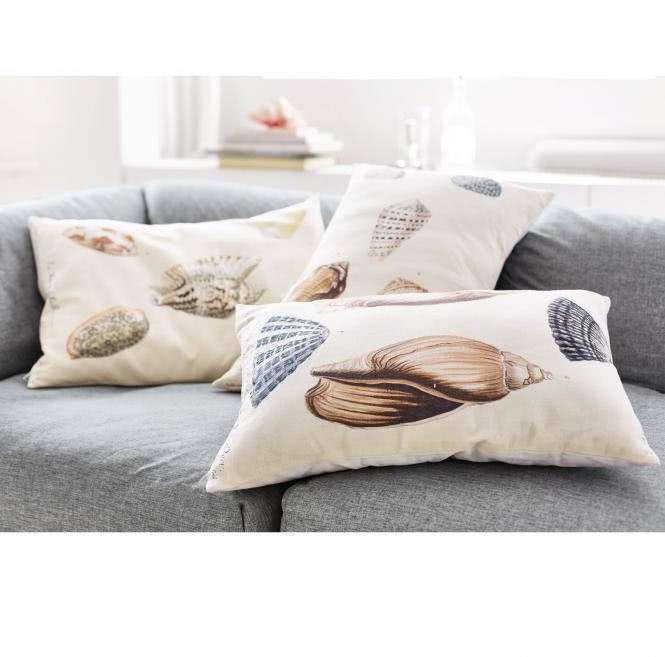 LOBERON Kissen 3er Set Seashells