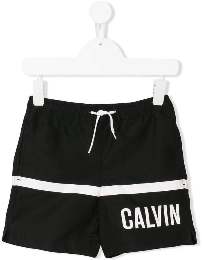 Calvin Klein Kids logo print shorts