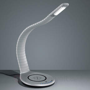 Titanfarbene LED-Tischlampe Miami