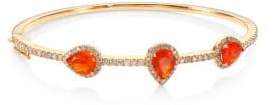 Bavna Fire Opal 18K Rose Gold Bracelet