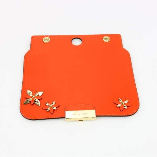 Michael Kors Sloan Select Medium Orange Leather Floral Flap, $68 - ORANGE - STYLE