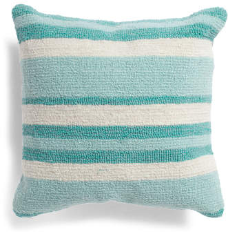18x18 Indoor Outdoor Striped Pillow