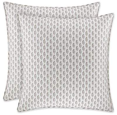 Stone Cottage Granton European Pillow Shams in Grey (Set of 2)