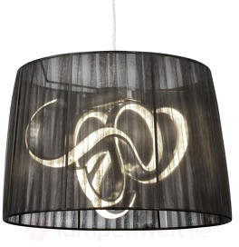 Organza - LED-Pendelleuchte mit schwarzem Schirm