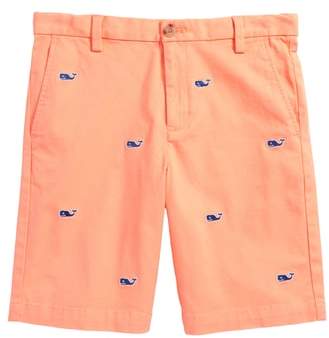 Stretch Breaker Whale Embroidered Shorts