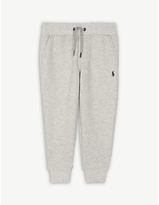 Embroidered logo cotton jogging bottoms 8-16 years