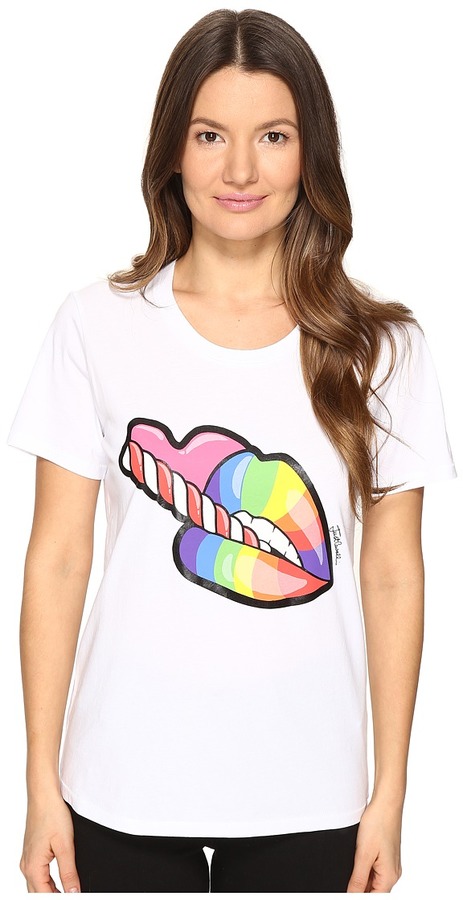 Rainbow Lip Short Sleeve T Shirt