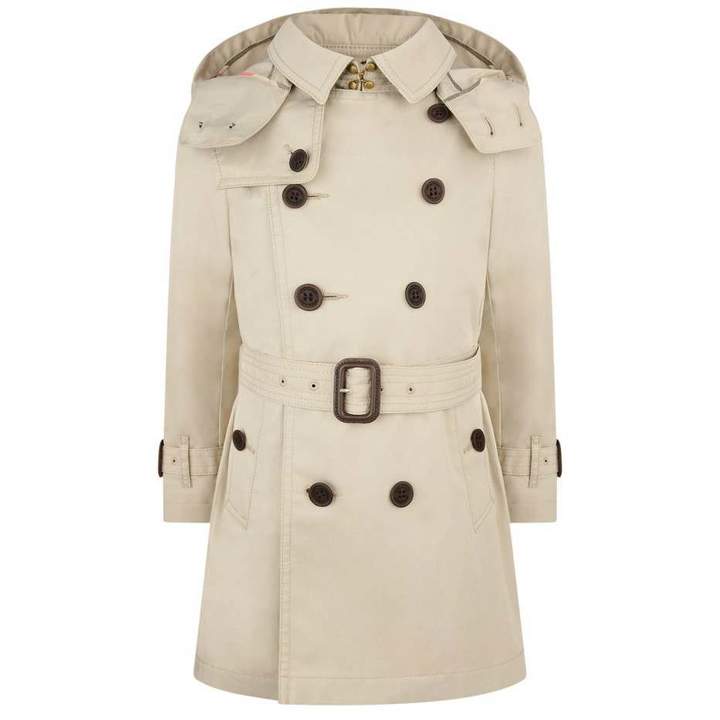 BurberryBoys Stone Britton Trench Coat