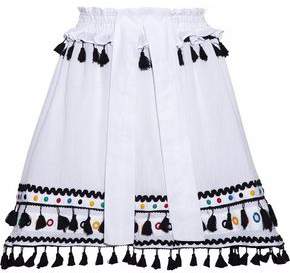 Dodo Bar Or Embellished Cotton-Gauze Skirt