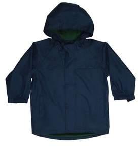 Unisex Children's Solid Nylon Raincoat.