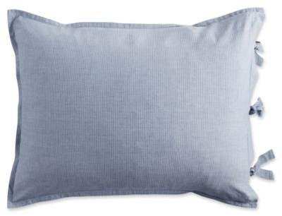DKNYpure Stripe King Pillow Sham in Blue
