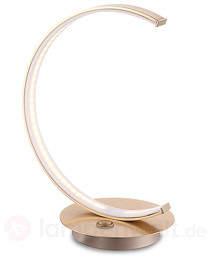 Messingfarbene LED-Tischleuchte Meyra