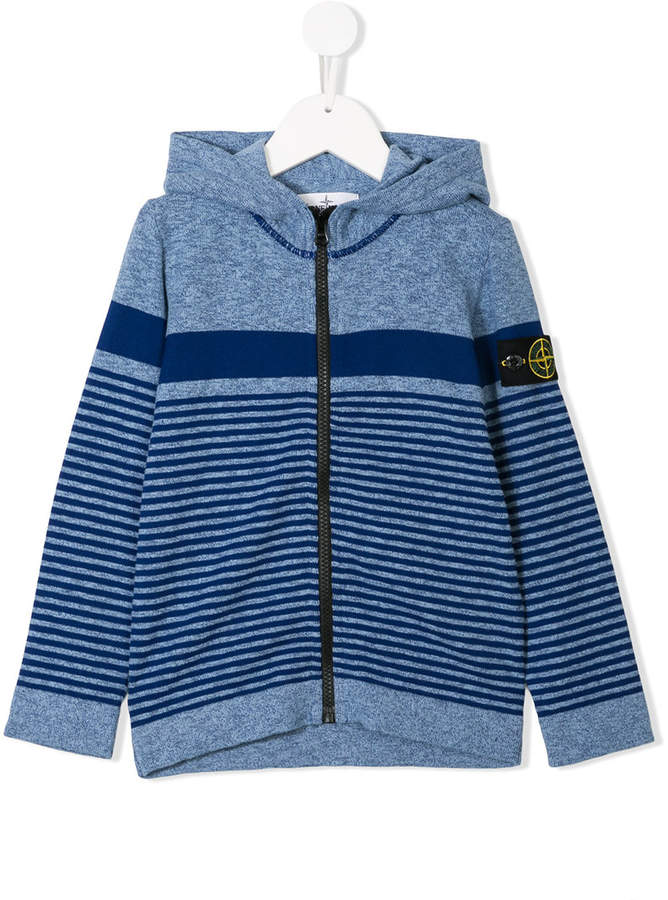 Stone Island Junior striped hoodie