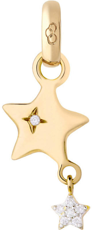 18ct yellow-gold and diamond shooting star charm