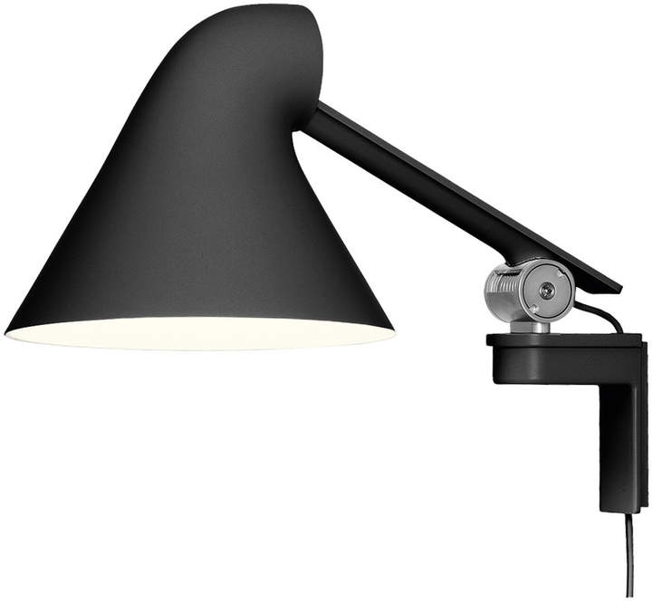 NJP Wandleuchte, kurzer Arm, Schwarz