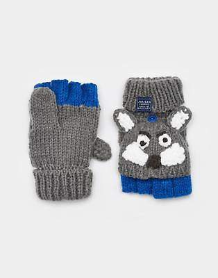 Chum Character Boys Mittens with Turnback Mitts in 100% Acrylic in Wolf