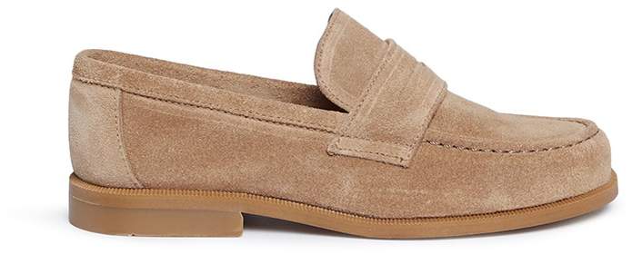 Eli Suede kids penny loafers