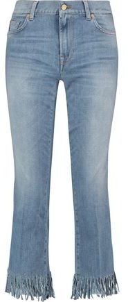 Cropped Mid-Rise Bootcut Jeans