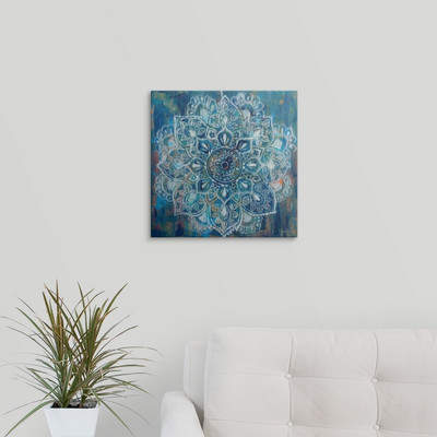Wayfair 'Mandala in Blue II' Jantzen Painting Print