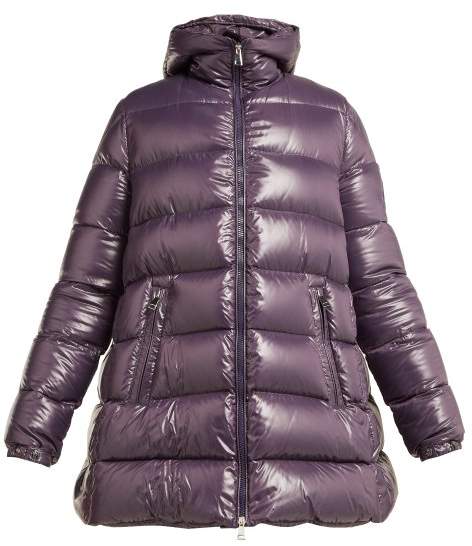 1 Pierpaolo Piccioli - Beatrice Hooded Quilted Down Jacket - Womens - Light Purple