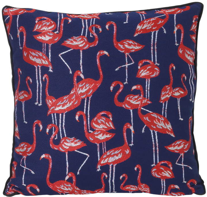 ferm living – Salon Kissen Flamingo 40 x 40 cm, blau / rot