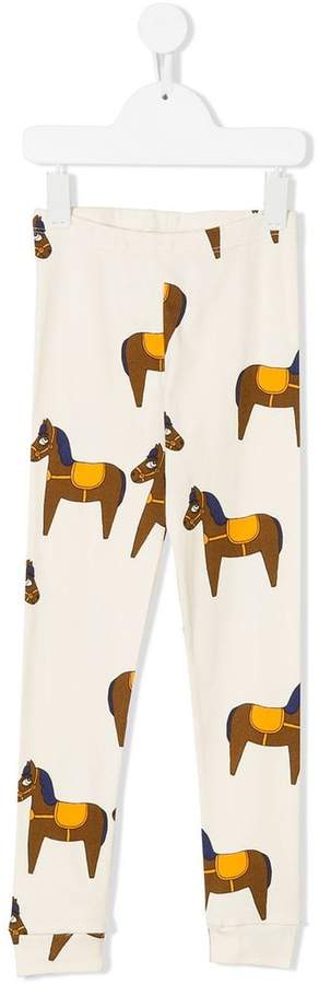 horse print track pants