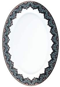 Dhara Peacock Oval Dish