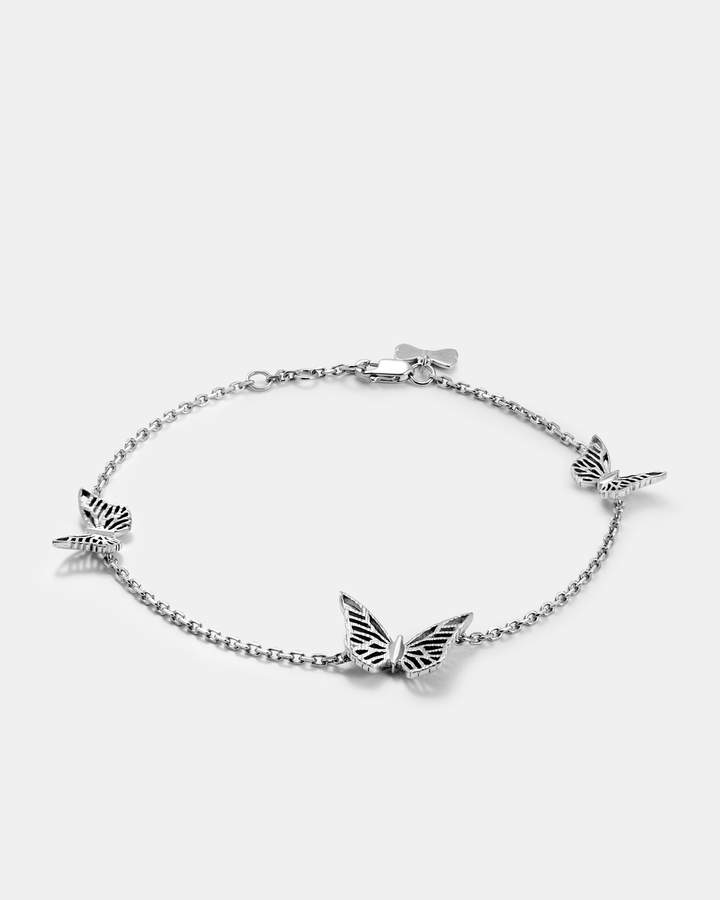 Armband Aus Sterling Mit Dreifachem Schmetterlingsdesign