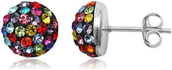 Fashionvictime Ohrringe Ohrringe Damen - Versilbert Modeschmuck - Swarovski-Kristallen