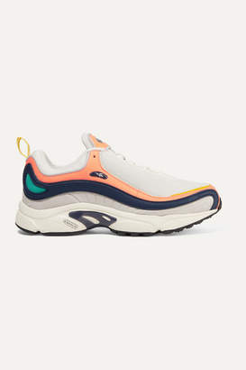 Reebok Daytona Dmx Leather And Mesh Sneakers - Coral