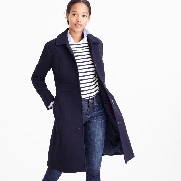 J.Crew Double-cloth lady day coat with Thinsulate® - ShopStyle Women