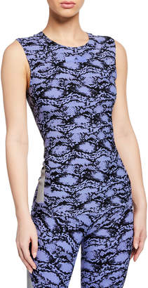 adidas by Stella McCartney Alphaskin Scoop-Neck Printed Active Tank adidas by Stella McCartney Alphaskin Scoop-Neck Printed Active Tank