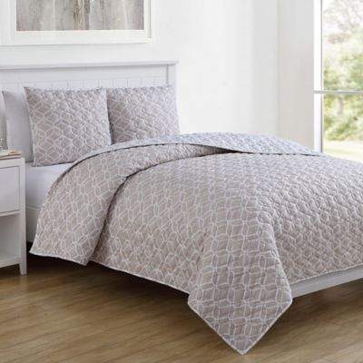 VCNY home VCNY Home Inspire Me Gwem Twin XL Quilt Set in Taupe