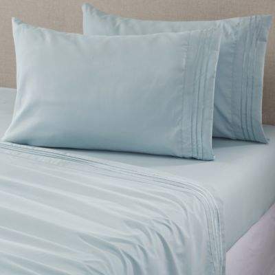 Great Bay Home Damascus King Sheet Set in Ether Blue