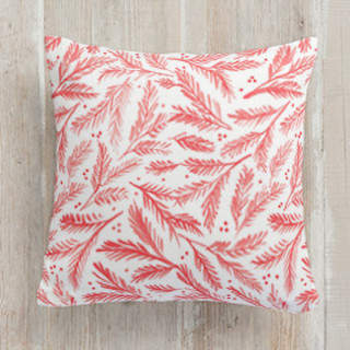 Watercolor Pines Square Pillow