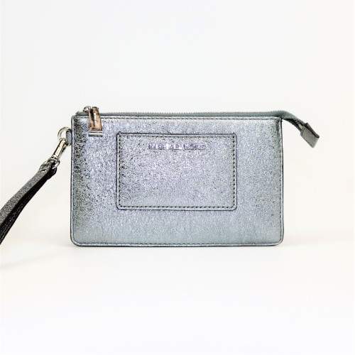Michael Kors Small Pocket Divided Wristlet Light Pewter $88 - SILVERS - STYLE
