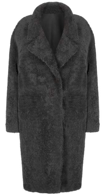 Gushlow & Cole Notch Collar Shearling Over Coat