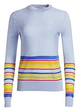 Derek Lam 10 Crosby Women's Wool, Silk & Cashmere Striped Sweater Derek Lam 10 Crosby Women's Wool, Silk & Cashmere Striped Sweater