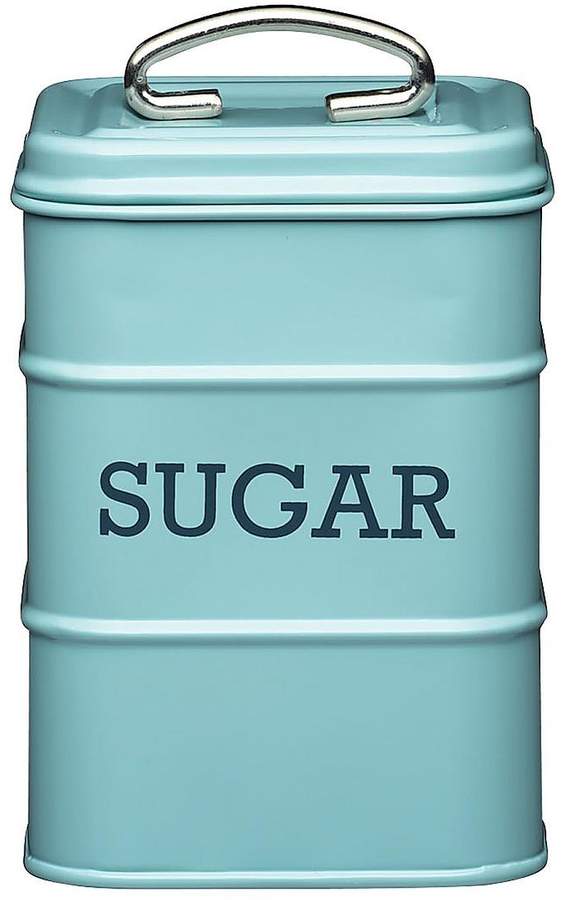 Living Nostalgia Vintage Sugar Tin - Blue