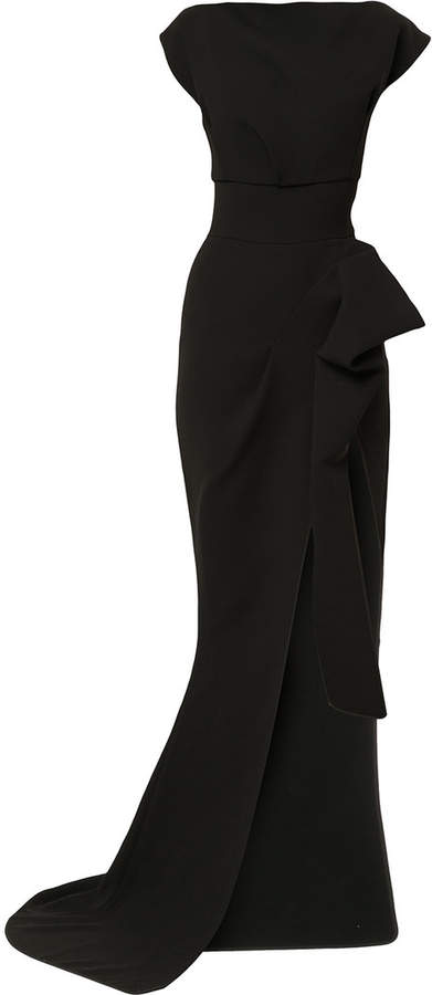 Maticevski hourglass side slit gown