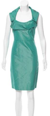 Silk Knee-Length Dress