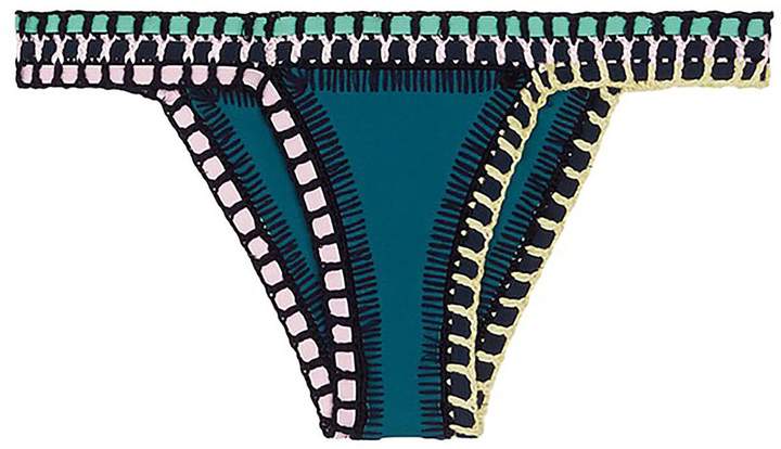 'Flor' crochet trim bikini bottoms